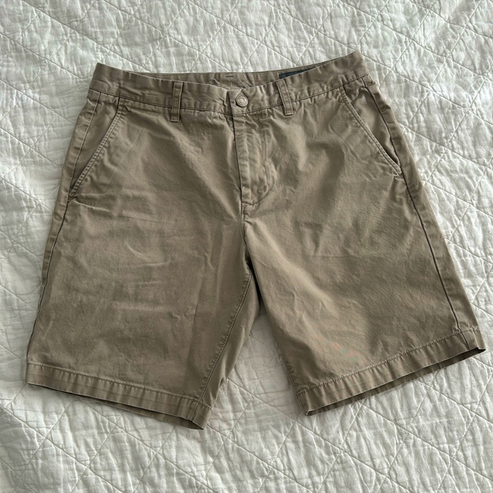 Bonobos Khaki Washed Chino Shorts, 32” x 9” inseam